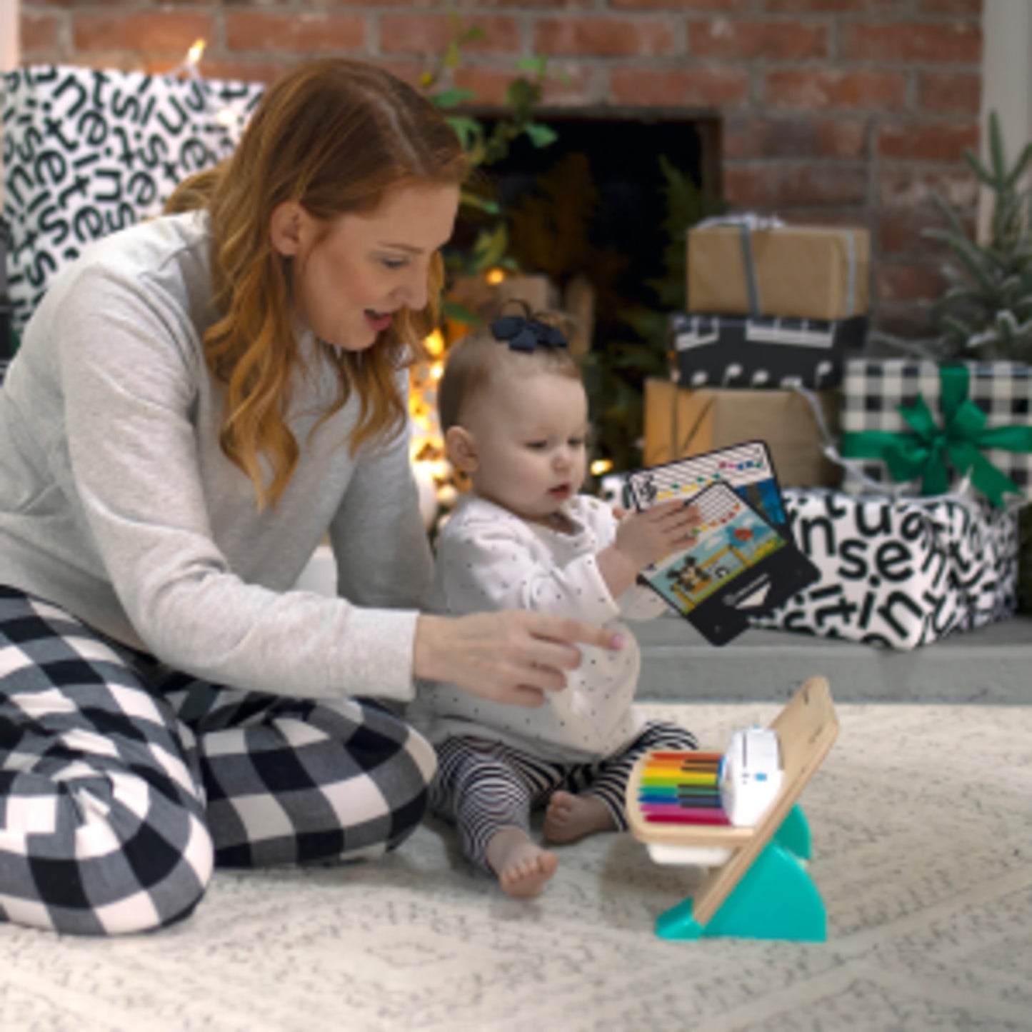 Baby Einstein and Hape Magic Touch Piano Wooden Musical Toddler Toy, Age 6 Months and Up