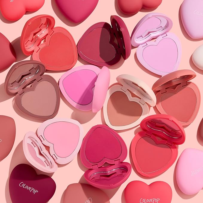 ColourPop Silky Powder Blush - Long-Wear Blush for Cheeks with Medium-Buildable Coverage - Leaves Skin with a Soft, Matte Finish - Kiss N Tell (0.16 oz)