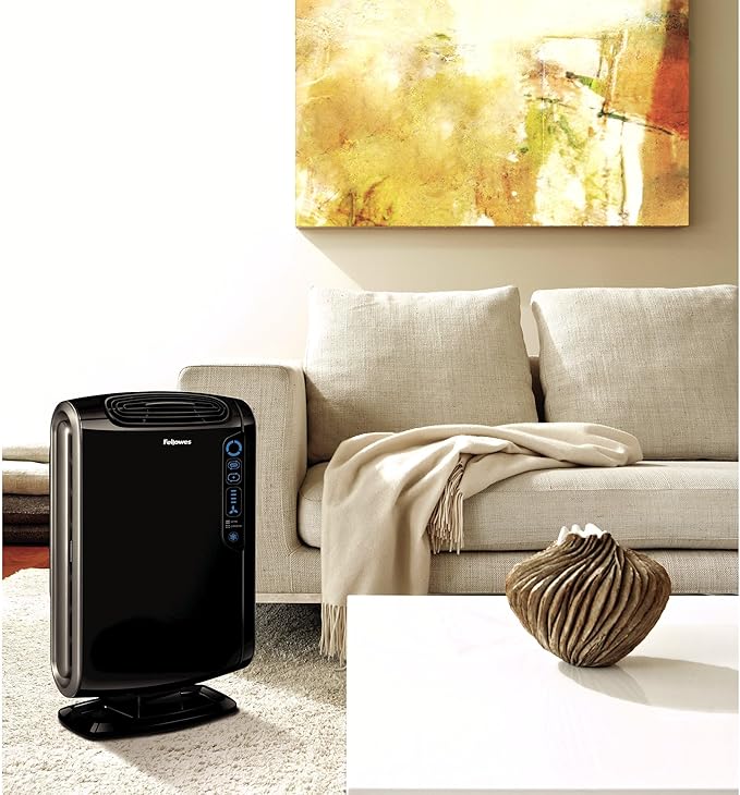 Fellowes AeraMax 190 Air Purifier for Mold, Odors, Dust, Smoke, Allergens and Germs with True HEPA Filter and 4-Stage Purification, Medium-size Room 200-400 sq. ft., Black