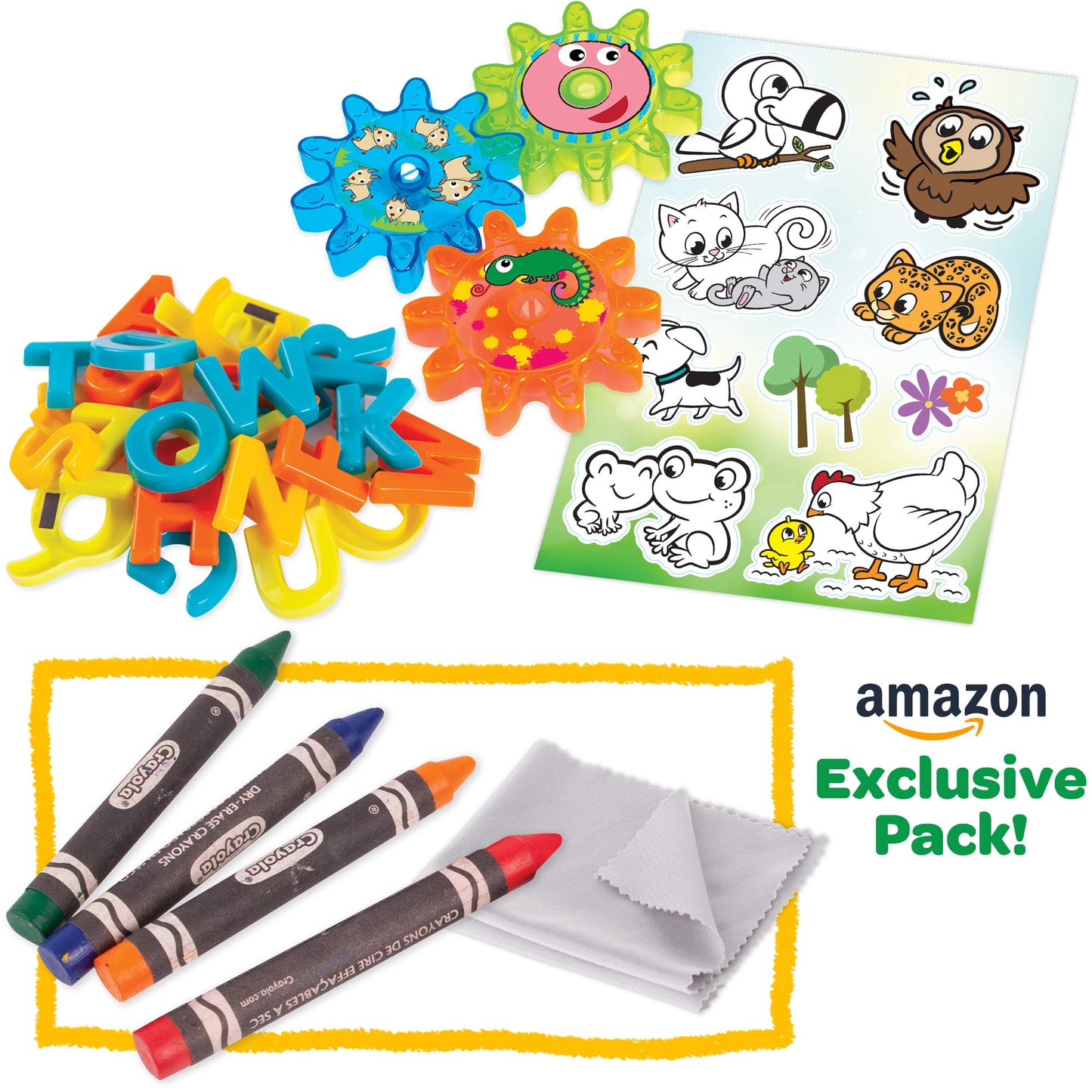 Crayola Deluxe Magnetic Double-Sided Easel – Extra Large Magnetic Dry Erase & Chalkboard – Adjustable Height Art Station with 4 Storage Bins & Paper Roll – Includes Magnets & Gears