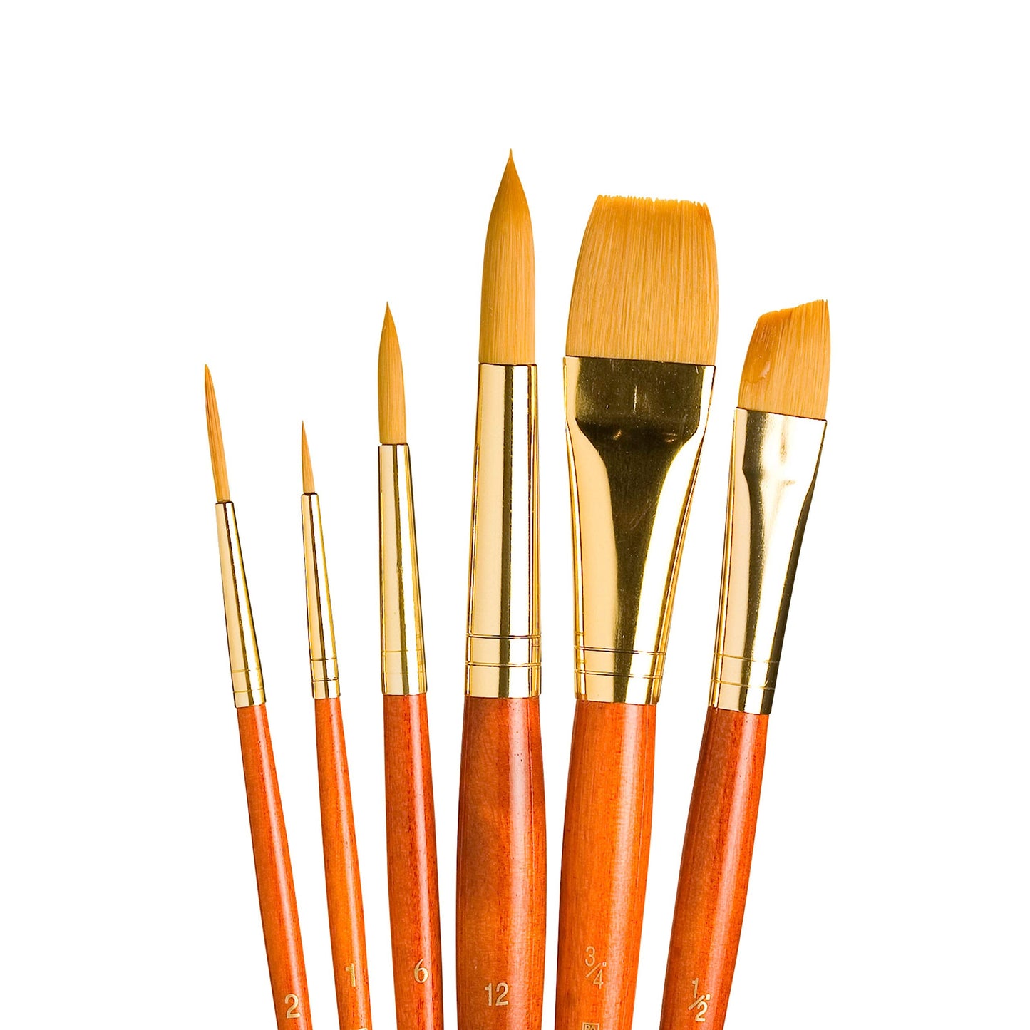 Brush Set 9153 6-Piece Syn Gold Taklon