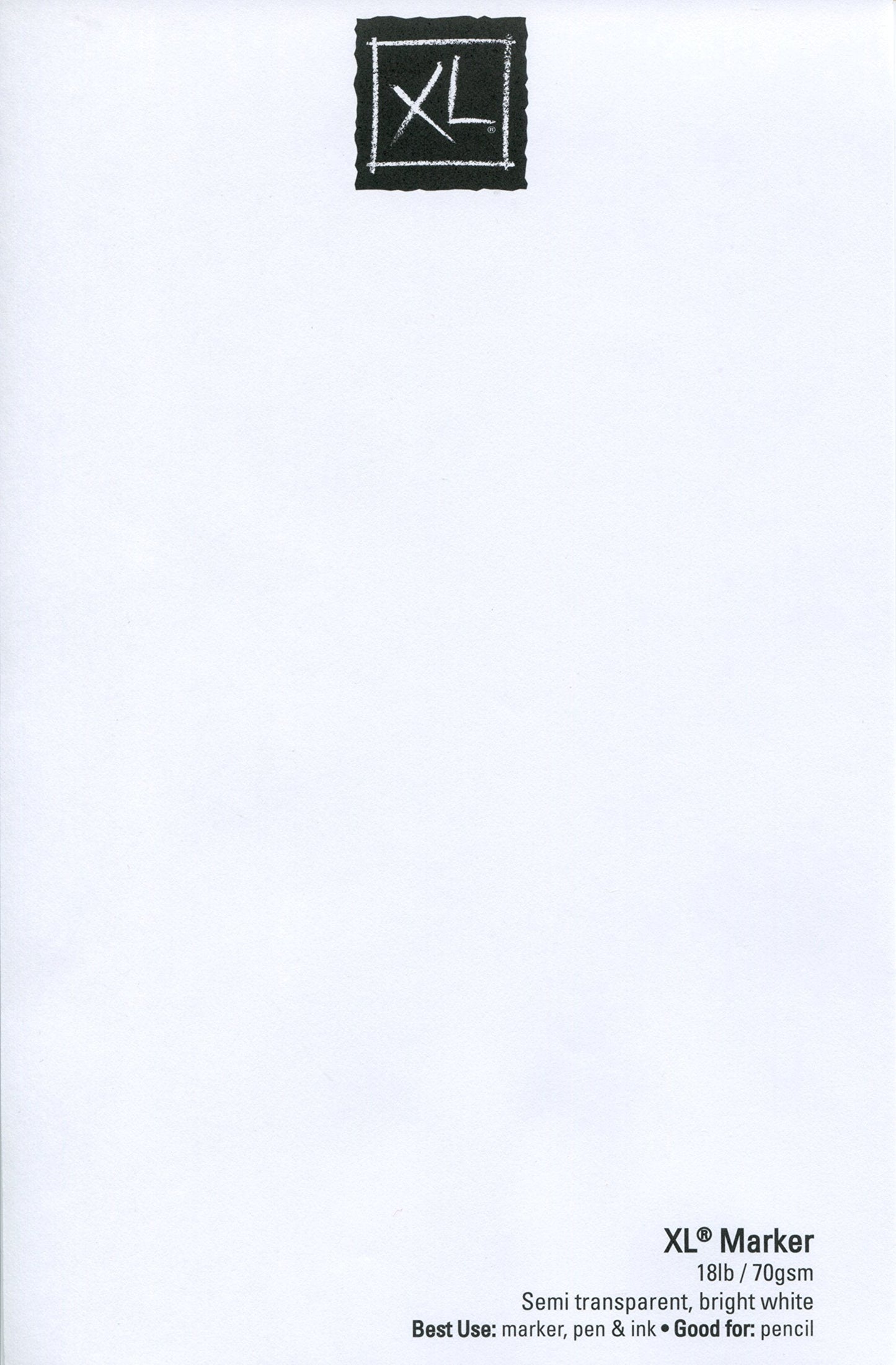 Canson XL Series Marker Paper, Foldover Pad, 9x12 inches, 100 Sheets (18lb/70g) - Artist Paper for Adults and Students