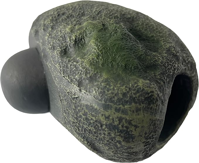 OrnaMounts Aquarium Decor Magnetic Rock Cave Ornament – Wall-Mounted Fish Tank Accessory