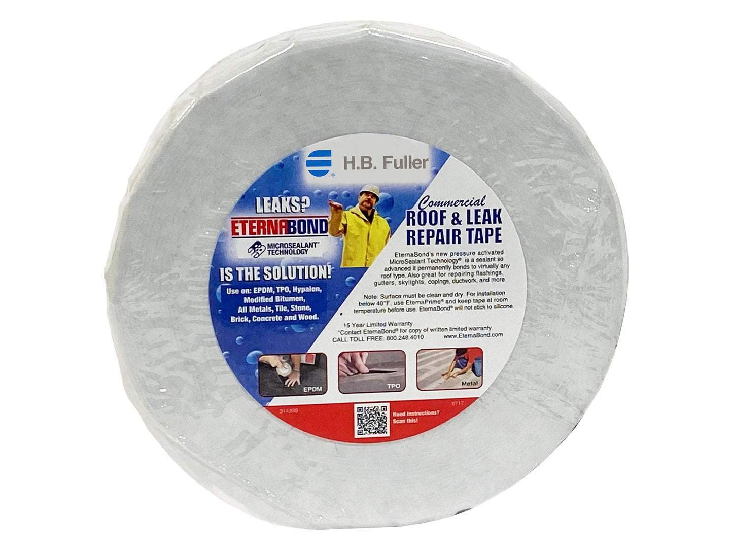 EternaBond DoubleStick 2" x50' Double-Sided Bonding Tape | 60 mil Adhesive Thickness | EB-6D020-50R | Permanent, Weather Proof, Self Sealing Bond Sticks to Many Surfaces