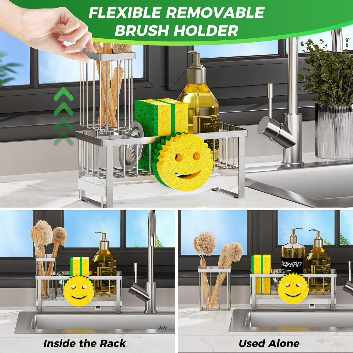 Sponge Holder for Kitchen Sink
