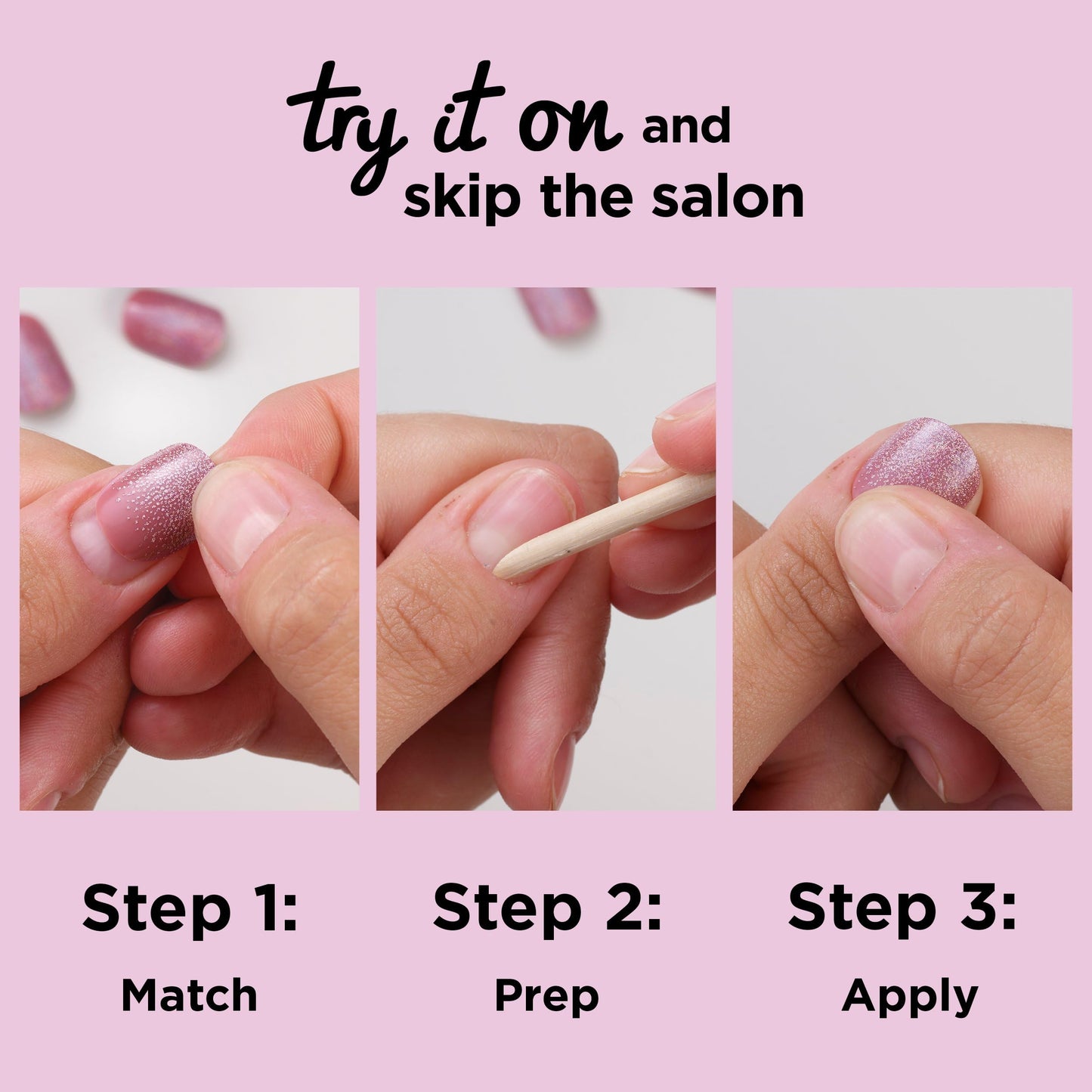 Sally Hansen Salon Effects Perfect Press-On Short'Ease Nails | Oval Shape | Easy to Apply, Non-Damaging, Natural Look Vitamin E & B5 | 30 Nails, Nail Glue, Adhesive Tabs, File| Short Queen