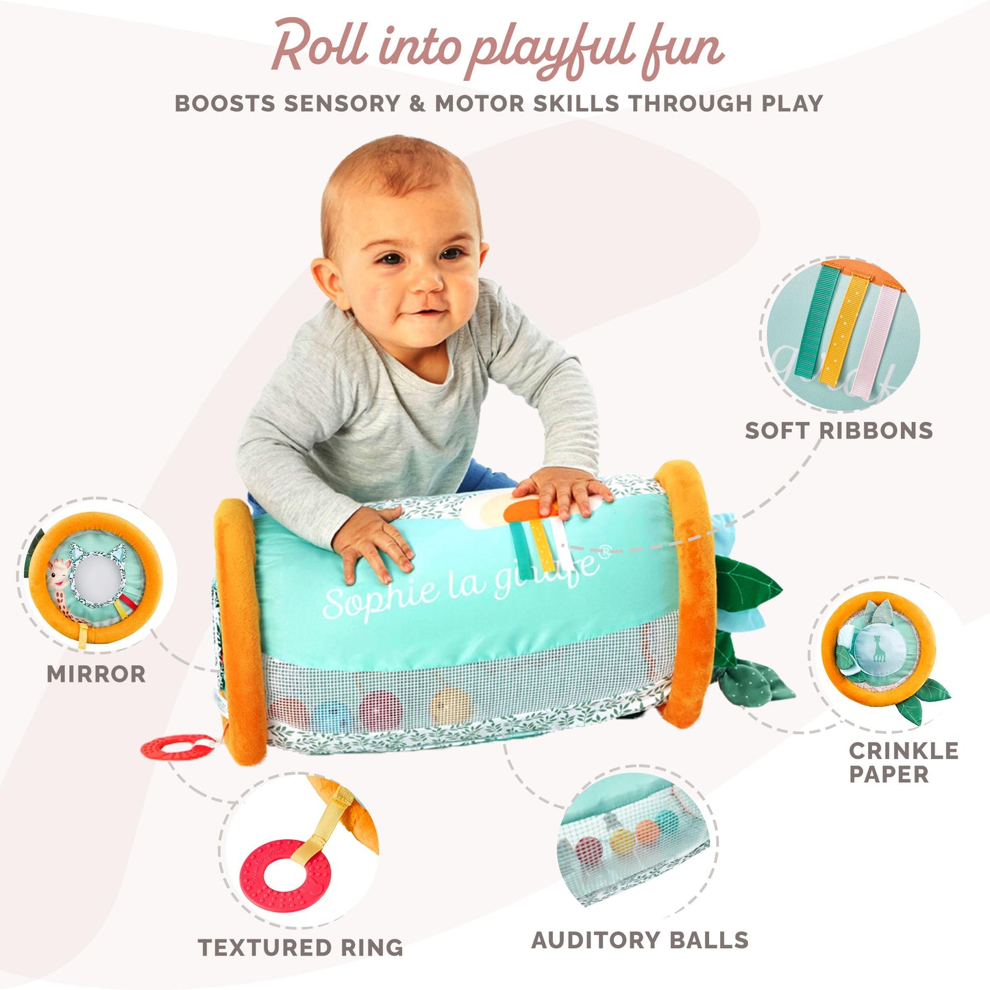 Sophie la girafe Rollin' | Climb, Roll & Sit | Develop Motor Skills & Balance