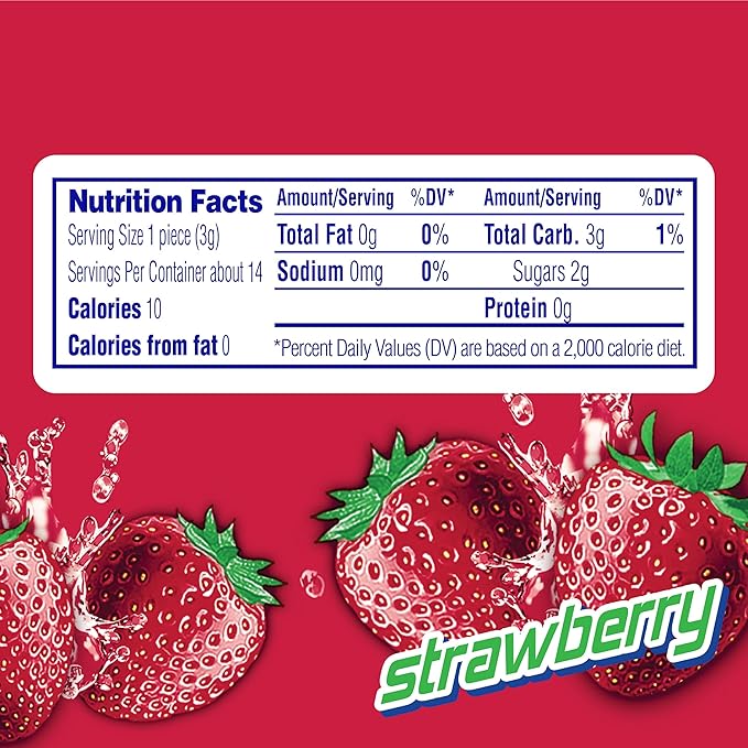 Mentos Chewy Mint Candy Roll, Strawberry, Non Melting, Party,15 Count (Pack of 1)