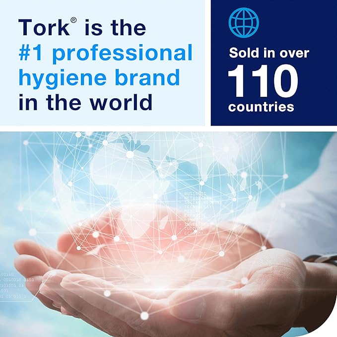 Tork Paper Hand Towel Roll White H80, Advanced, High Absorbency, 6 Rolls x 800 ft, 8038050