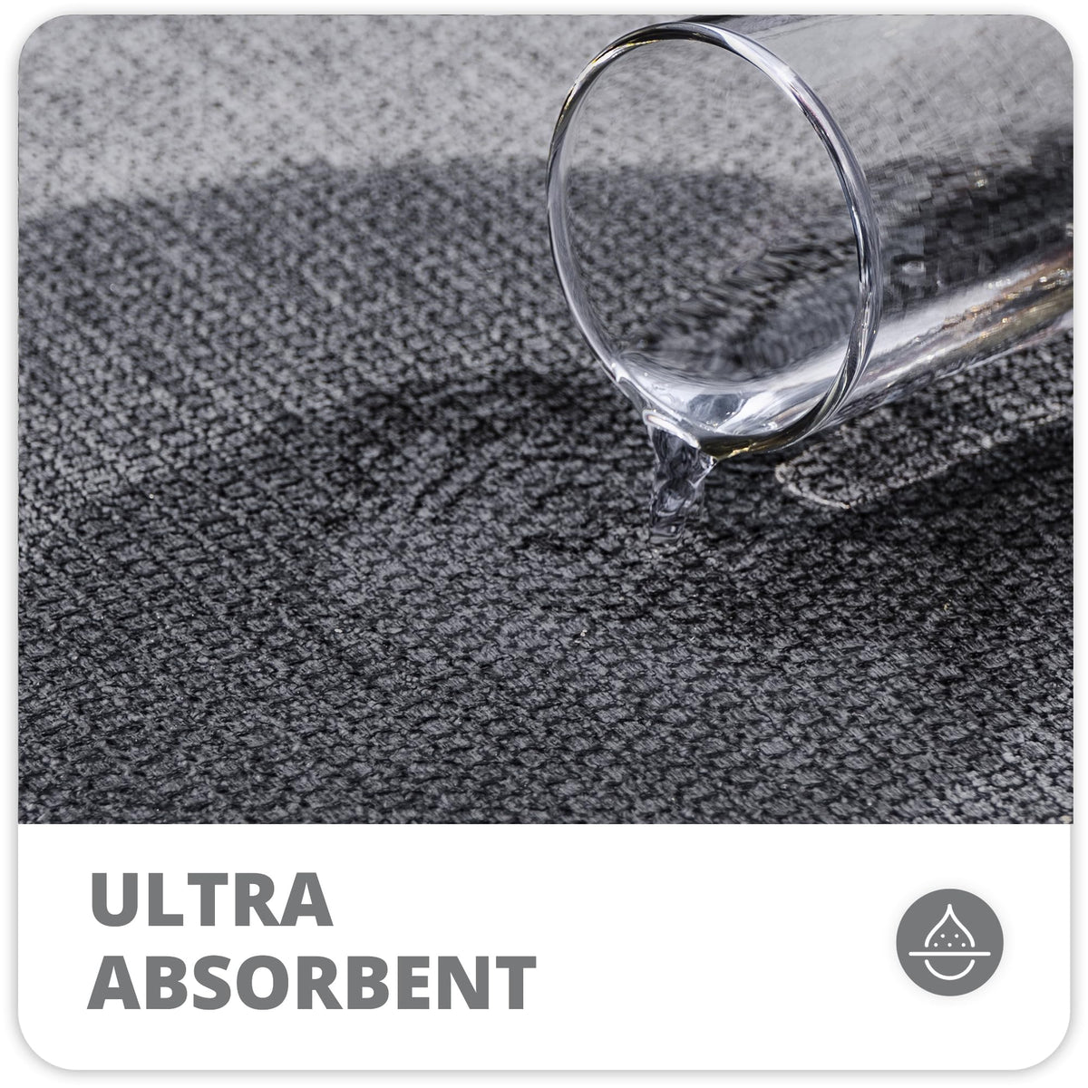 Bath Mat Ultra Thin Bathroom Runner Rugs (18 Sq Ft)