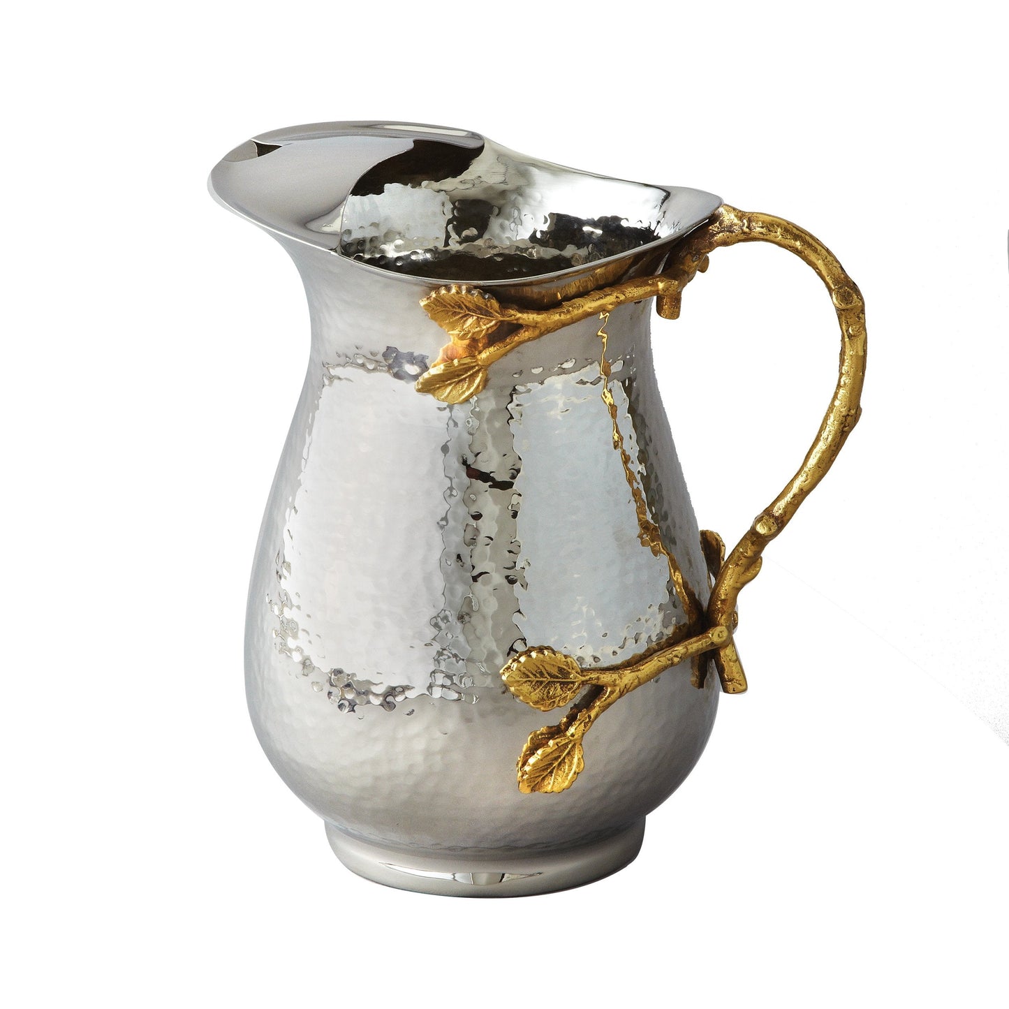 Elegance Golden Vine Stainless Steel Pitcher, Silver/Gold