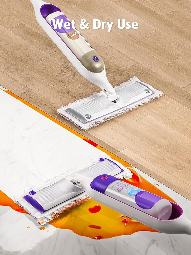 AIR U+ 12 Pack Disposable Power Mop Pads Refills for Swiffer Power Mop, Unscented 14-Layer Thickened Multi-Surface Replacement Mopping Refills Pads for Floor Surface Cleaning