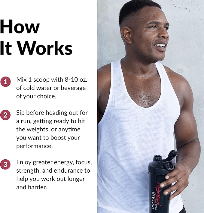 FORCE FACTOR Total Beets Pre-Workout Powder to Boost Energy & Endurance, Increase Strength, and Improve Blood Flow and Pumps, Nitric Oxide Supplement with Beet Root Powder, Watermelon, 30 Servings