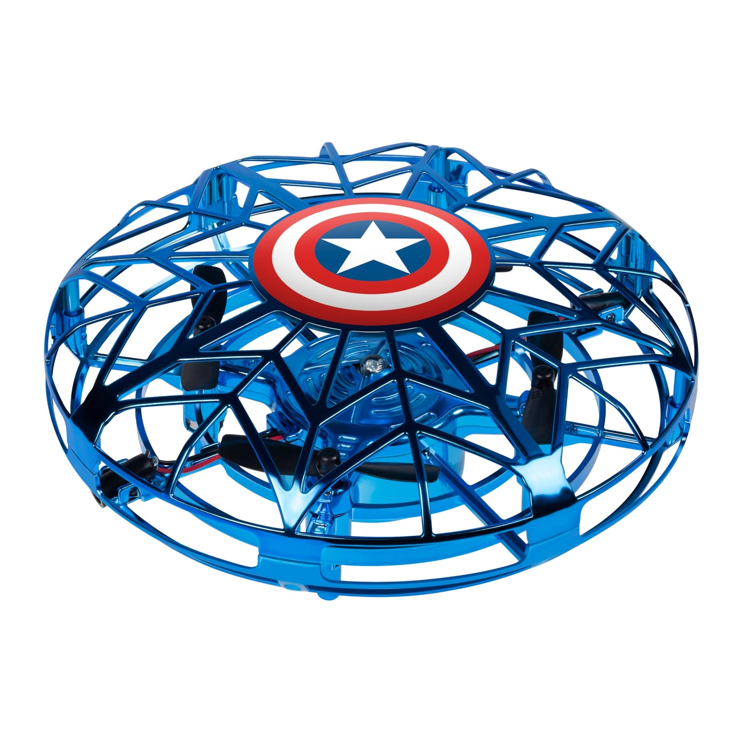 World Tech Toys Marvel Captain America Flying Toy – Motion Sensing UFO Toy with USB Charging – Marvel Licensed – Indoor/Outdoor Drone for Kids Ages 6+