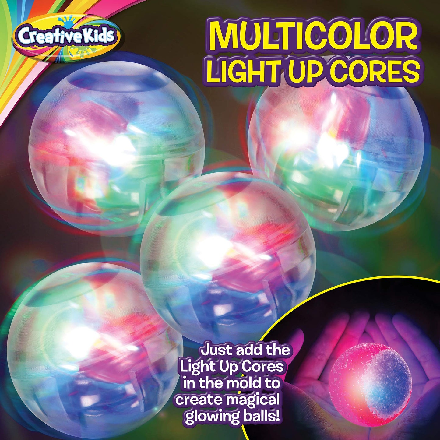 Magic Bouncy Ball Factory Set - Make 75 Stunning DIY Bouncy Balls, Light-Up Magic Balls! Science Kits for Kids, Perfect for Science Projects and Science Parties!