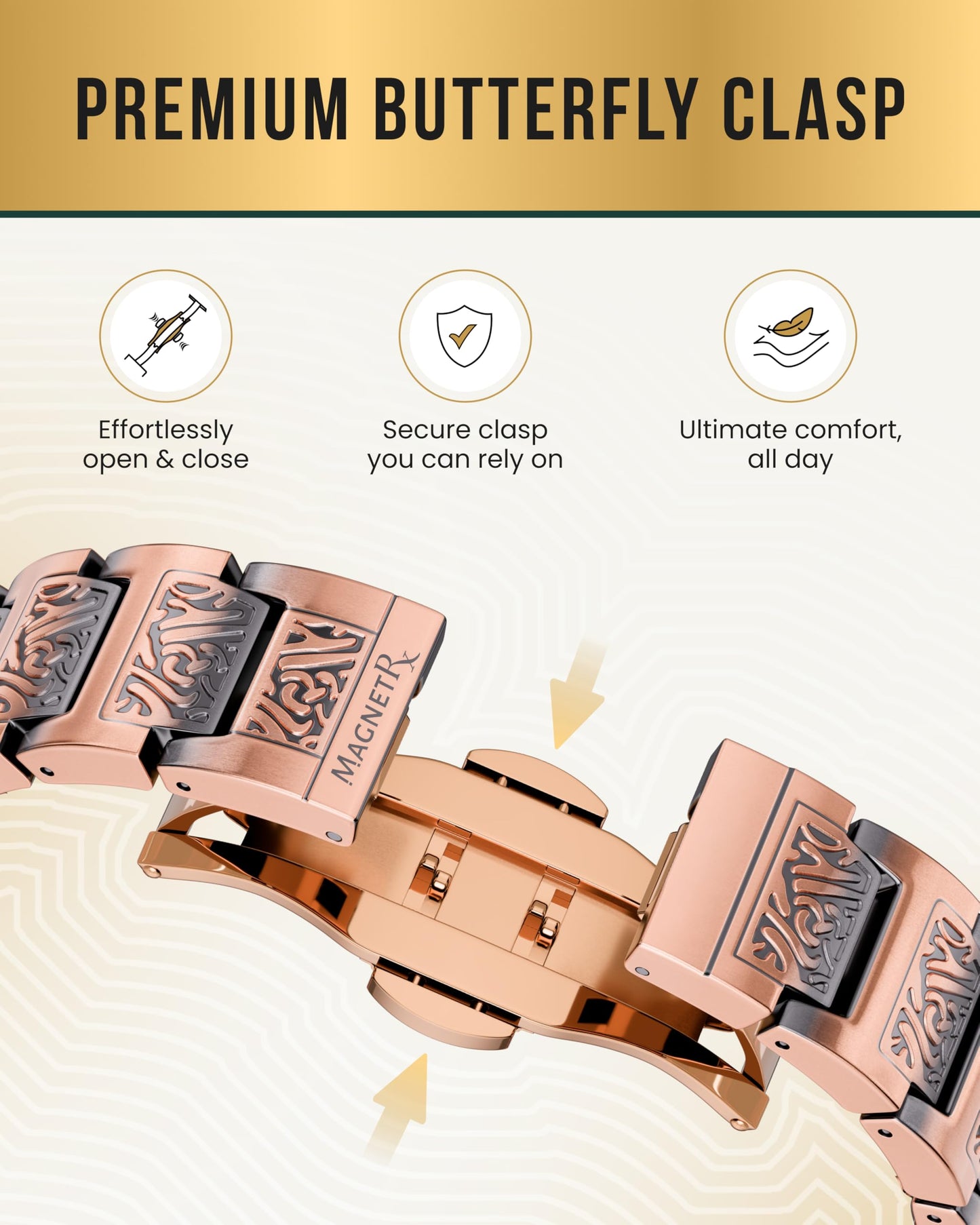 MagnetRX Copper Viking Bracelet for Men EllipseMAX 5X Strength 5,000 Gauss Magnets - Premium Adjustable Mens Copper Bracelet with Magnets (Viking Style)