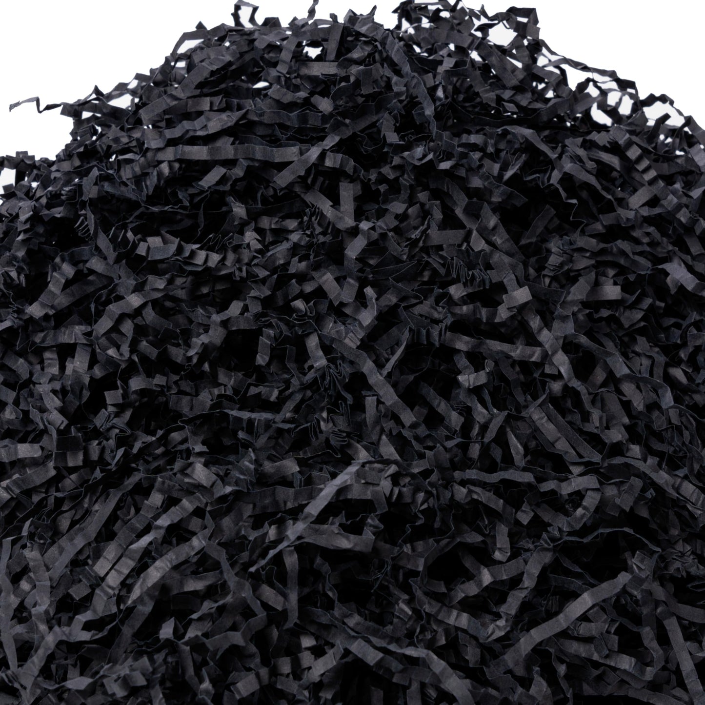 SWANGSA 2.5 LB Crinkle Cut Paper Shred Filler for Gift Baskets, Shreded Stuffing, Packing Grass Cushion Paper Streamer for Weddings, Halloween, Christmas, Birthdays (Black)
