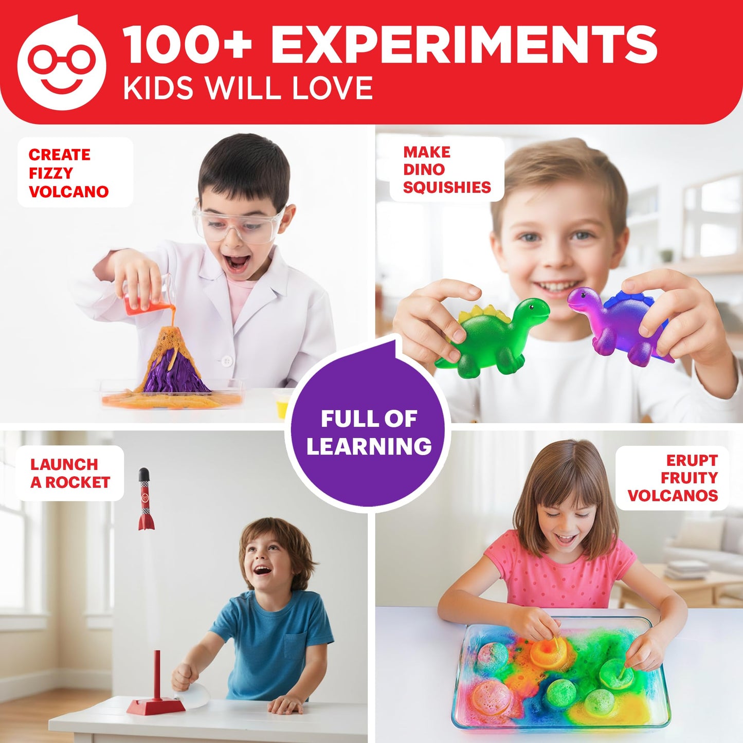 Doctor Jupiter My First Amazing Science Kit for Kids Ages 4-5-6-7-8 Ideas for 4+ Year Old Boys & Girls | Learning & Educational Projects | STEM Toy with 100+ Experiments