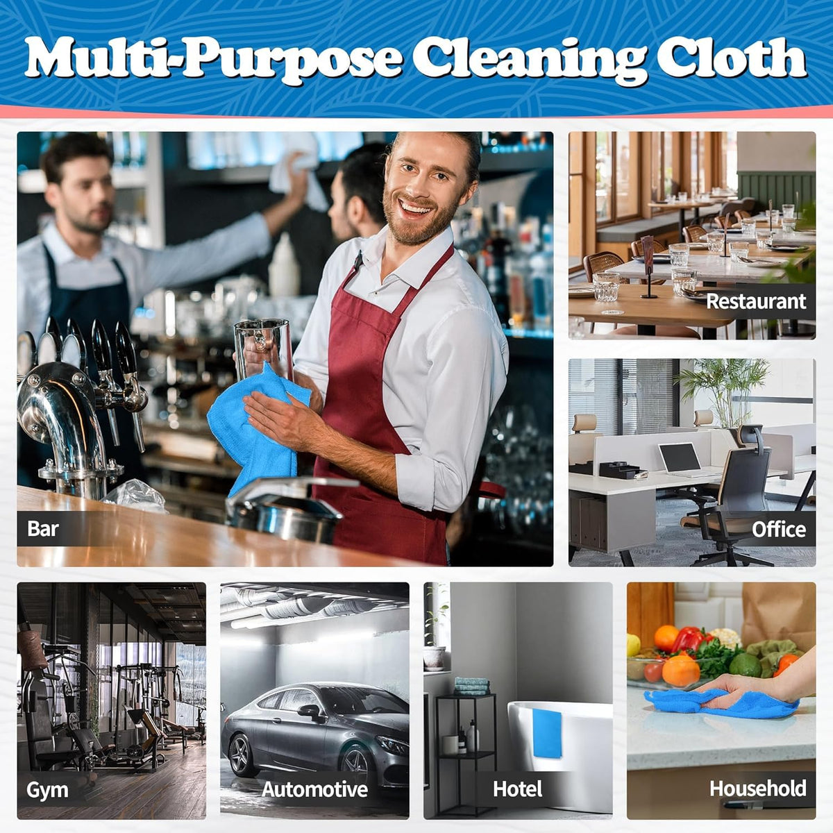 Microfiber Cleaning Cloth (24 Count)