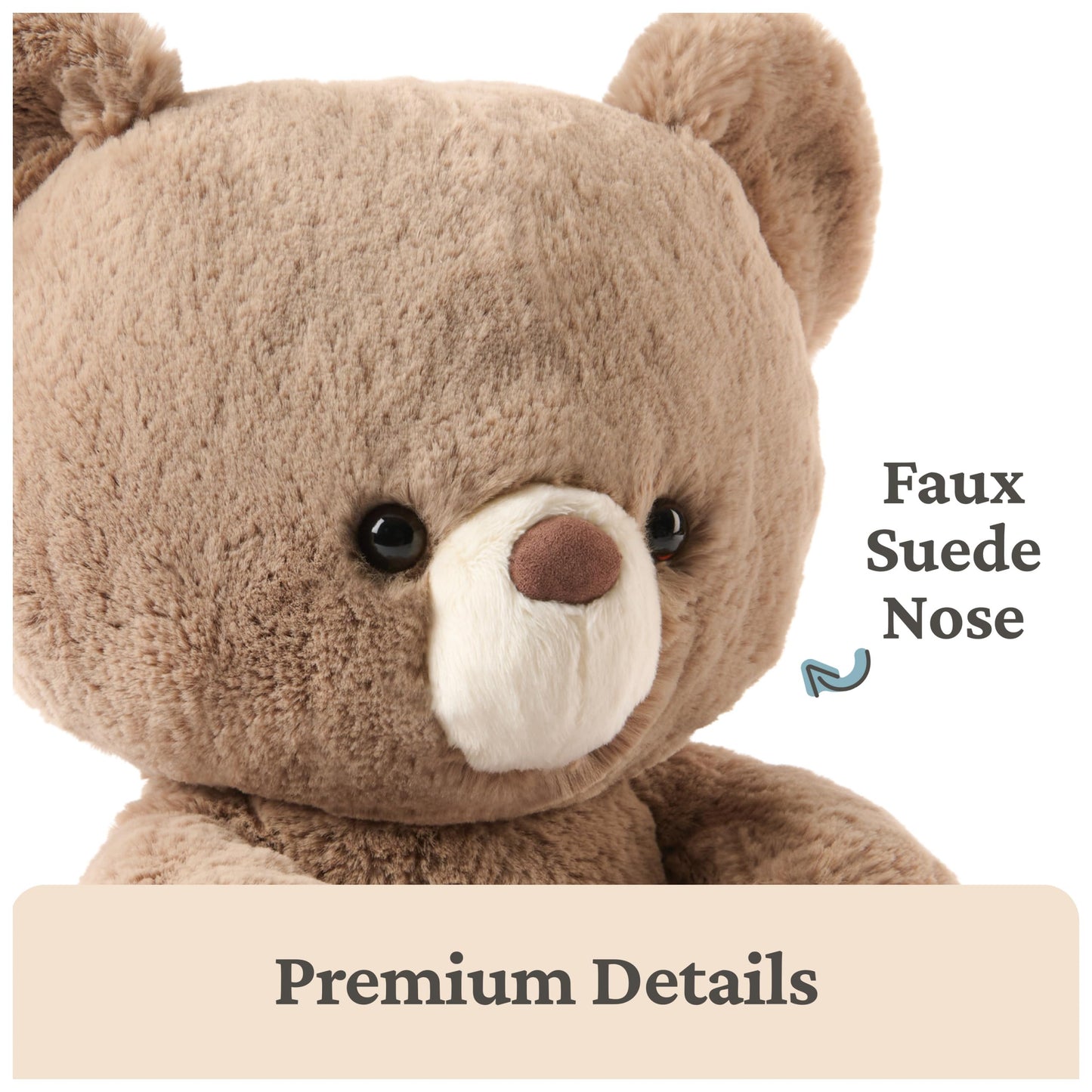 GUND Forever Friends: Kai Teddy Bear Plush Toy, As Seen on The View, Premium Stuffed Animal for Ages 0 and Up, Taupe, 12”