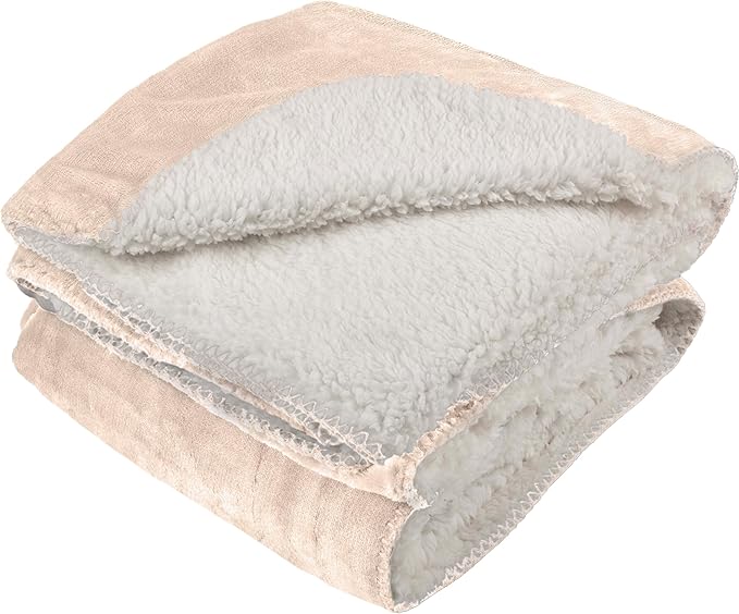 PETMAKER Water-Resistant Dog Blanket, Tan, 60” x 80”