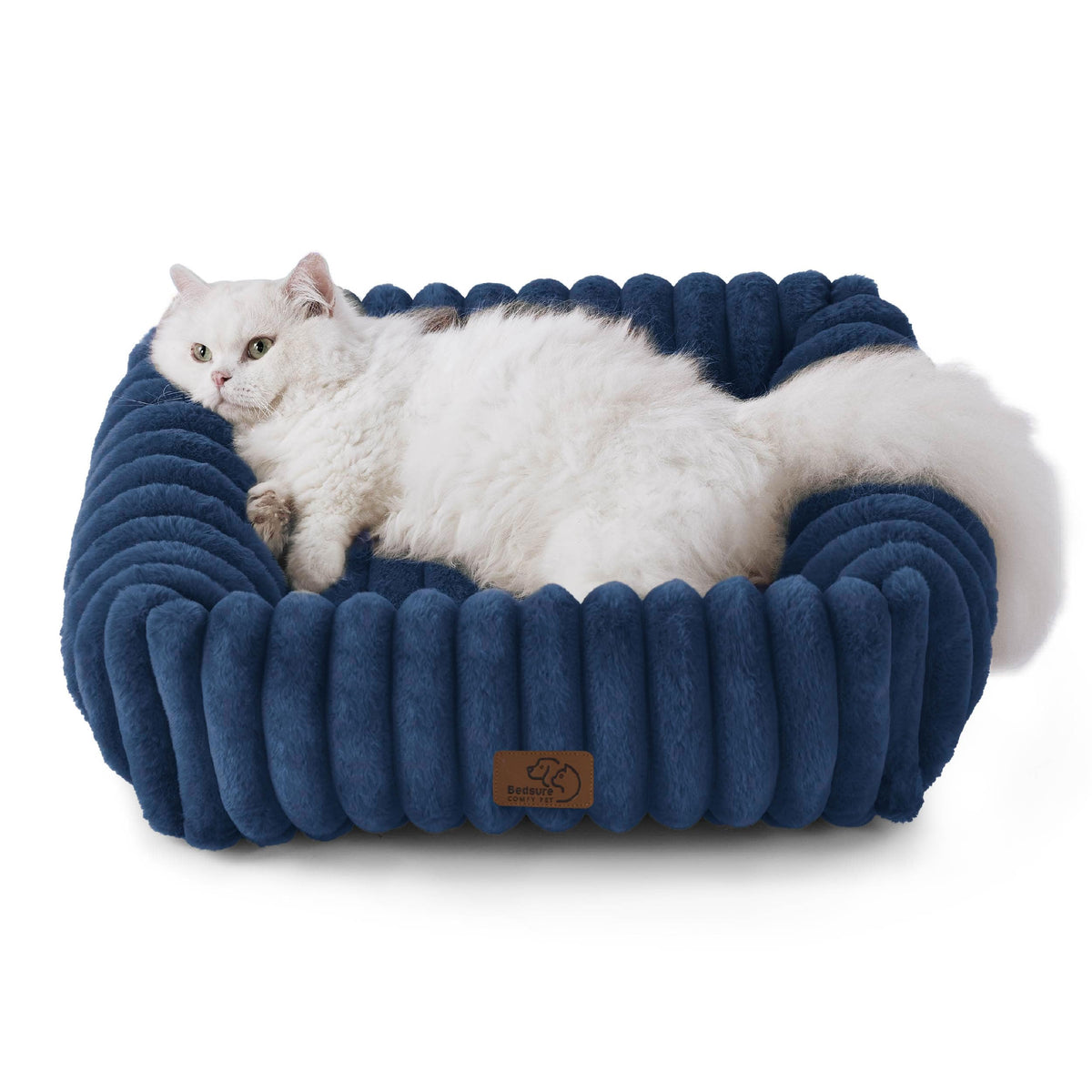 Bedsure ComfyFleece® Cute Dog Beds Large Sized Dog Washable，36in Cream