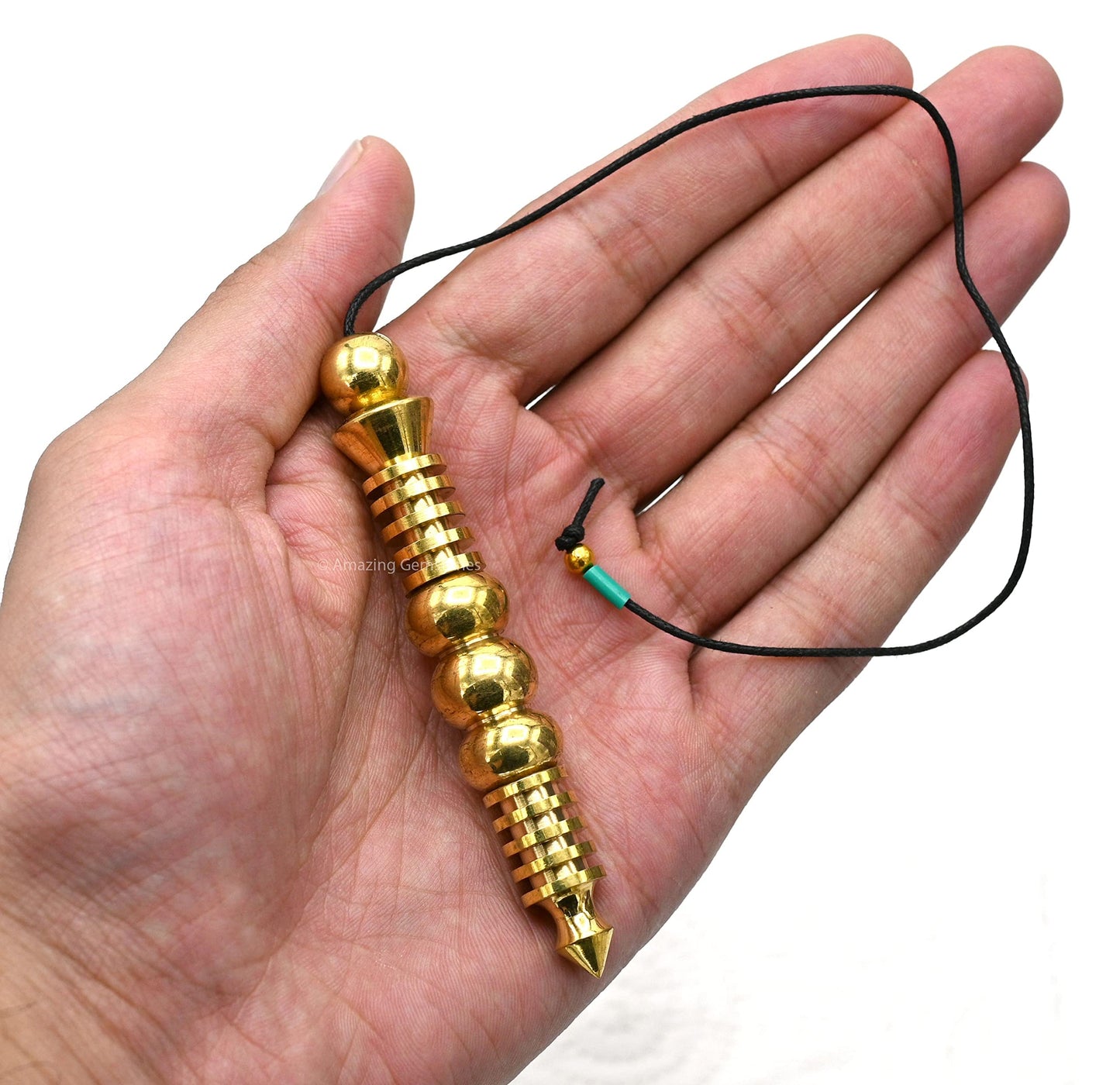 Amazing Gemstone Healing Metal Pendulums for Divination, Gold Orion Double ISIS Steel Copper Pendulum High Energy Pendulo de Bronce Pendulos de Mesa MP26