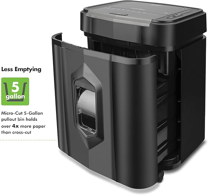 Aurora Professional Grade AU125MA 120-Sheet Auto Feed High-Security Micro-Cut Paper Shredder/60 Minutes/Security Level P-5