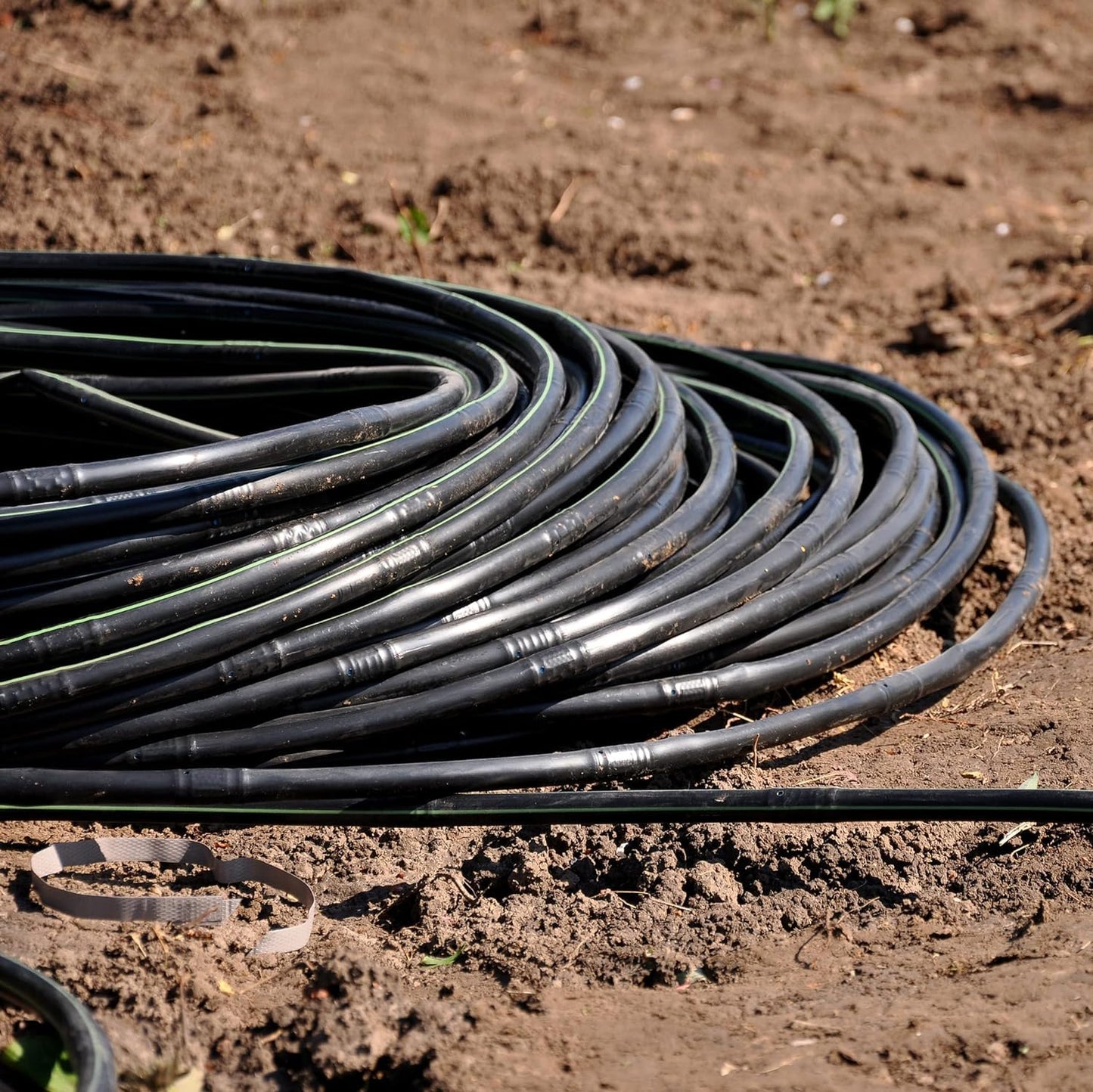 Drip Irrigation Line 1/4" Tubing Roll, 6" Emitter Spacing.52 GPH, Color Black (.170 ID x 240 OD) - Will Work from Gravity Feed (500' Foot Roll)