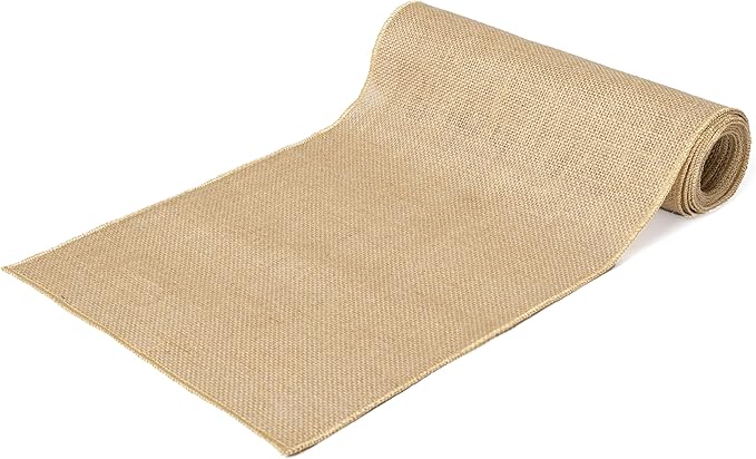 4 Pack Natural Burlap Table Runners (12 x 72 Inch) | Rustic Jute Table Runners for Wedding, Farmhouse, Thanksgiving, Coffee Table Decor Cover, Fall Décor & Parties