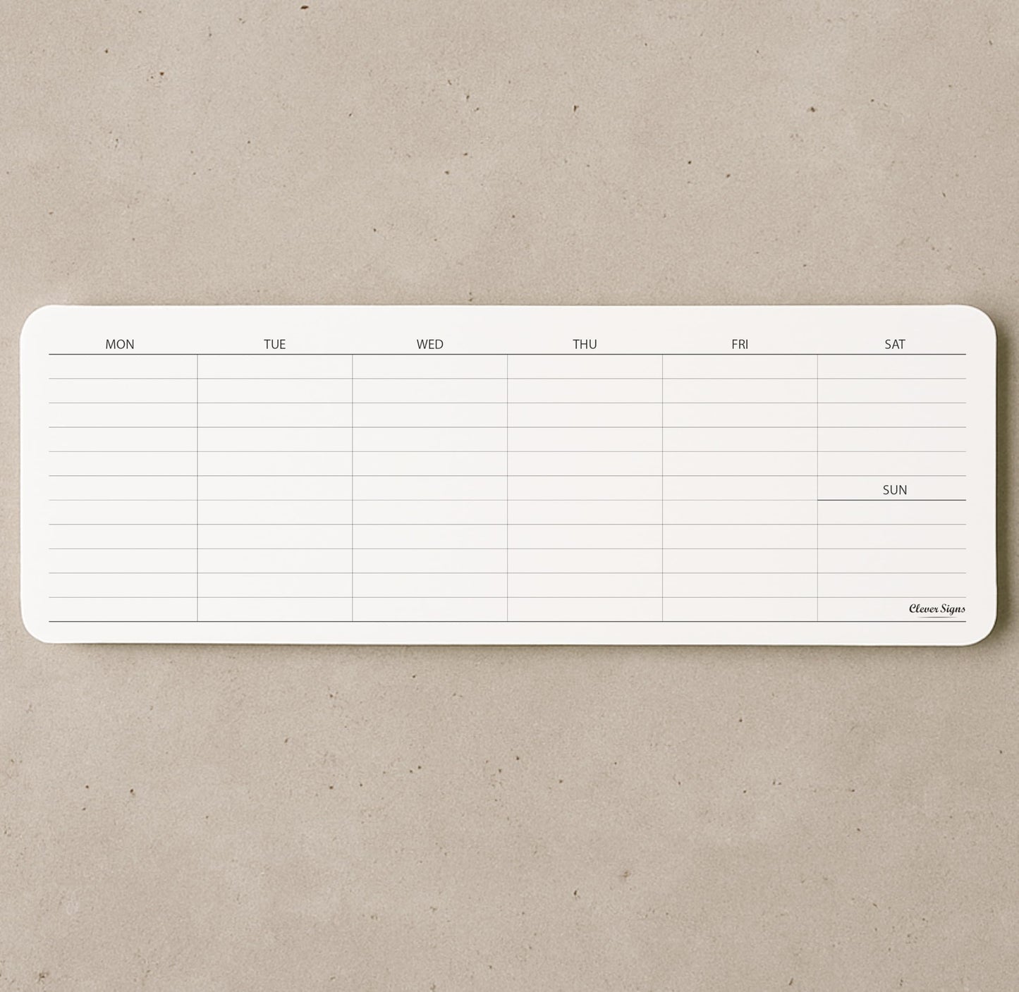 Weekly Planner Pad, Weekly To Do List Notepad, Tear Off Undated Weekly Planner Notepad, 2 Pack, 50 Sheet Each, 4,2" X 11,7", Premium Thick Paper with Cardboard Back Support, Weekly Desk Planner by CLEVER SIGNS