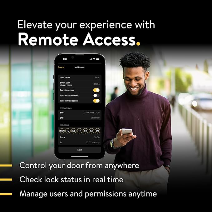 Nuki Smart Lock & Keypad 2, Keyless Door System with Auto-Lock, Fingerprint and Code Access, App Control, Easy Setup, Works with Alexa, Google, for Secure and Easy Home Entry