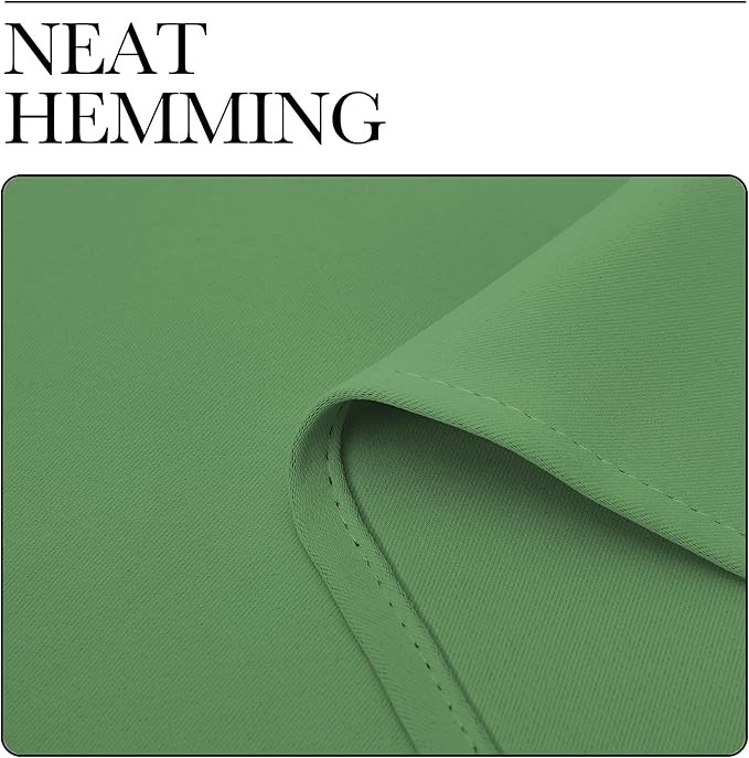 NICETOWN Bedroom Window Curtain Panels, Froest Green, 2 Panels, 62 in x 72 in (W x L), Window Treatment Thermal Insulated Rod Pocket Room Darkening Curtains/Drapes for Patio Door