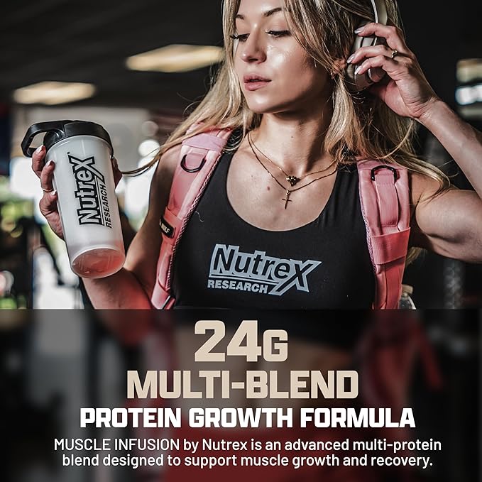 Nutrex Research, Vanilla Whey Protein Powder | 5 Ib Tub of Isolate Protein | w/EAA & Hi BCAA for Muscle Gain | Muscle Builder for Men & Women | Sports Nutrition | Delicious Taste and Texture