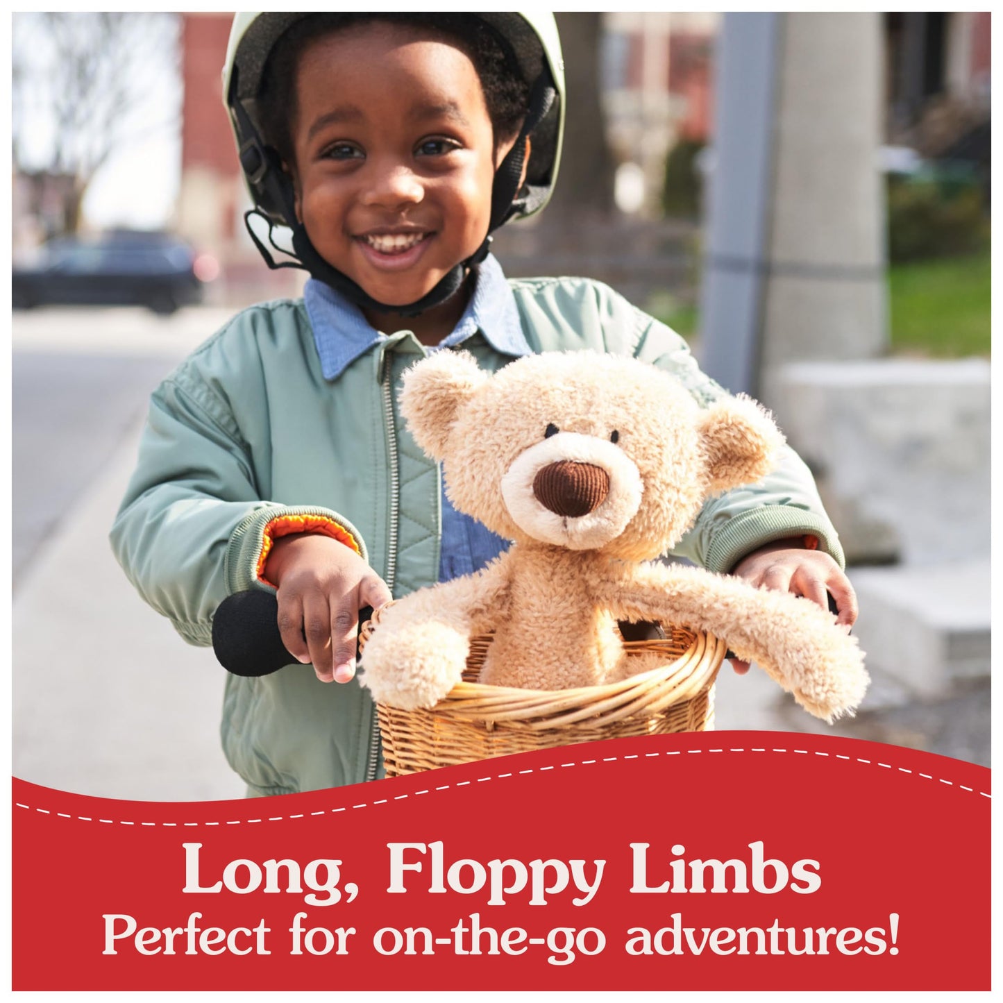 GUND Toothpick Classic Teddy Bear, Premium Stuffed Animal for Ages 1 and Up, Beige, 15”