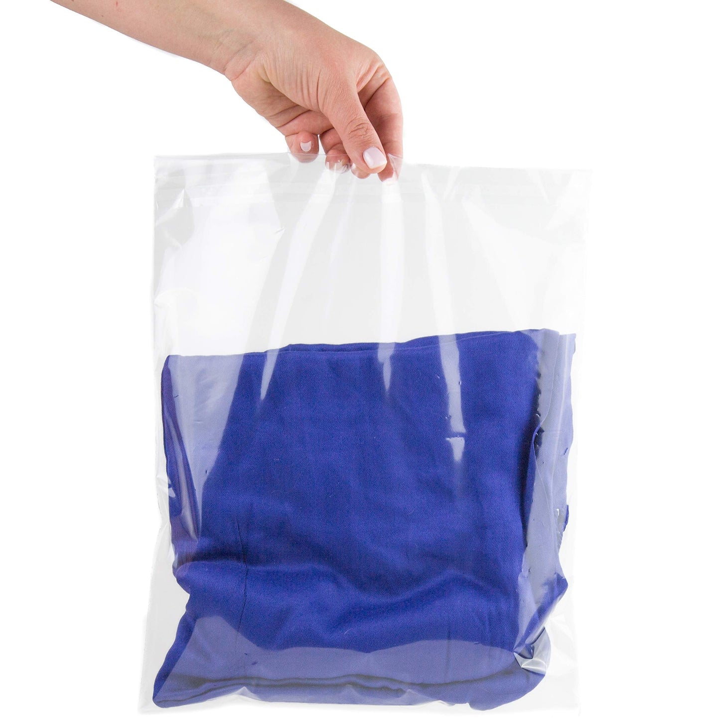 Clear Poly Bags Combo Pack - 400 Count (6x9", 8x10", 9x12", 11x14") - Extra Strong Self-Seal Plastic Packaging Bags for Shipping, Retail & Product Storage
