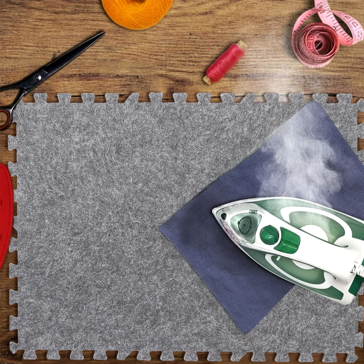 6 Pack Large Wool Pressing Mat Wool Ironing Mat Felted Blending Ironing Pad Sewing Machine Muffling Pad Iron Board for Quilters Quilting Supplies and Notions Accessories