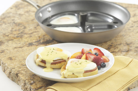 Nordic Ware Non-Stick Egg Poacher Insert for 10 Inch to 12 Inch Skillets, Black