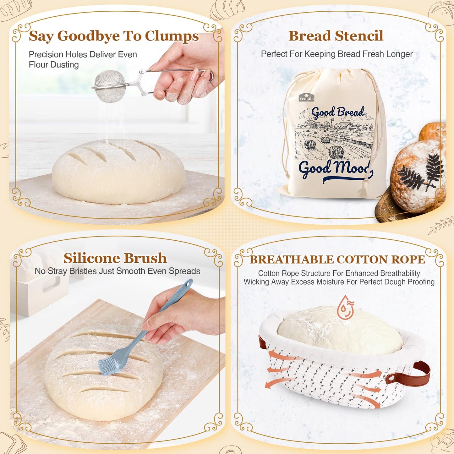 Sourdough Starter Kit, Sourdough Bread Baking Supplies, Sour Dough Starter Kits, Sourdough Tools for Modern Home And Kitchen, Sour Dough Tools, Bread Making Tools Kit, Gifts for Bakers Women Wife Mom