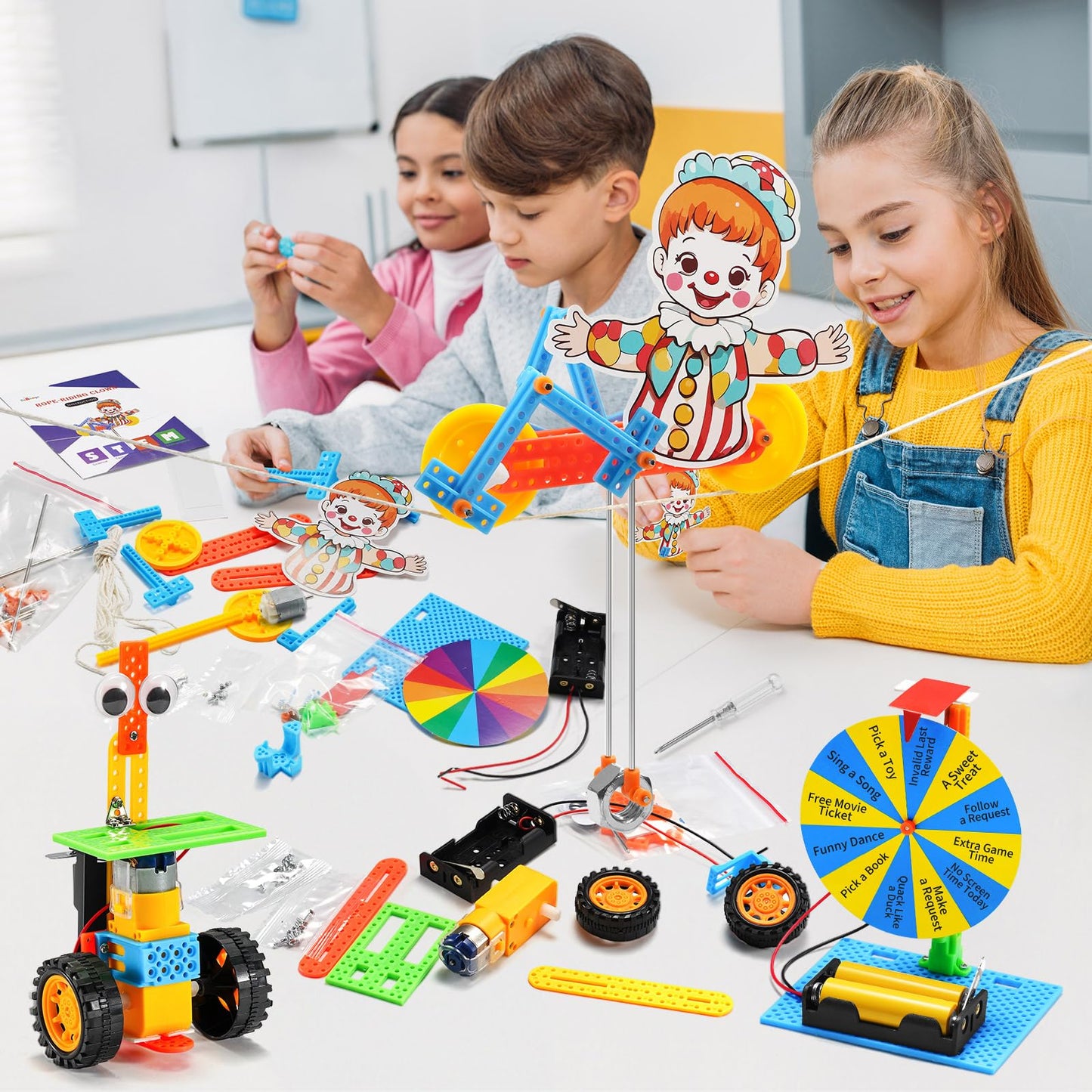 STEM Robotics Kits for Kids Age 8-12, DIY Engineering Crafts Kit Science Robot Building STEM Toys for Boys & Girls Ages 8-13 8-10 8 9 10 12 13 14