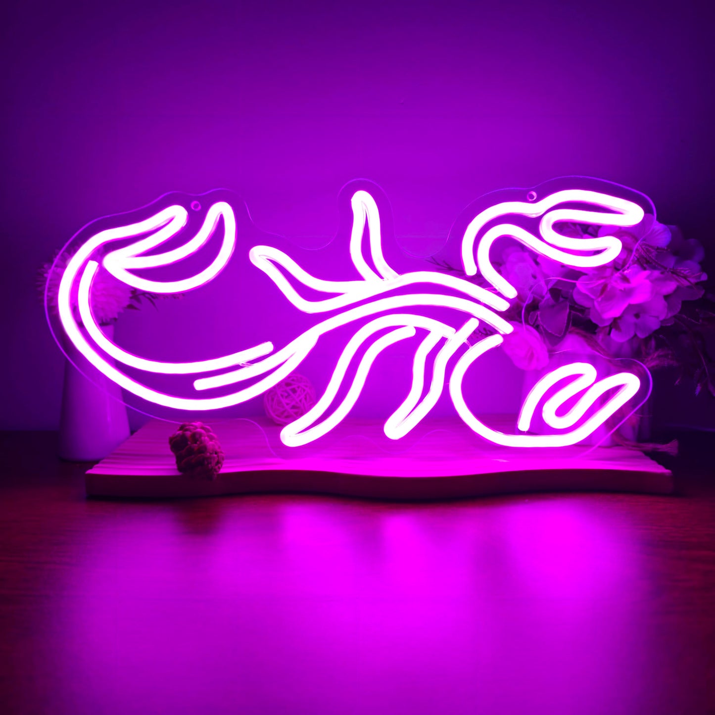 Scorpion LED Neon Sign Wall Art for Bedrooms, Gamer Rooms, Decor for Scorpios, Gift for Astrology Fans, Zodiac LED Sign, Purple Neon, Dimmable Neon Light, USB Powered Neon