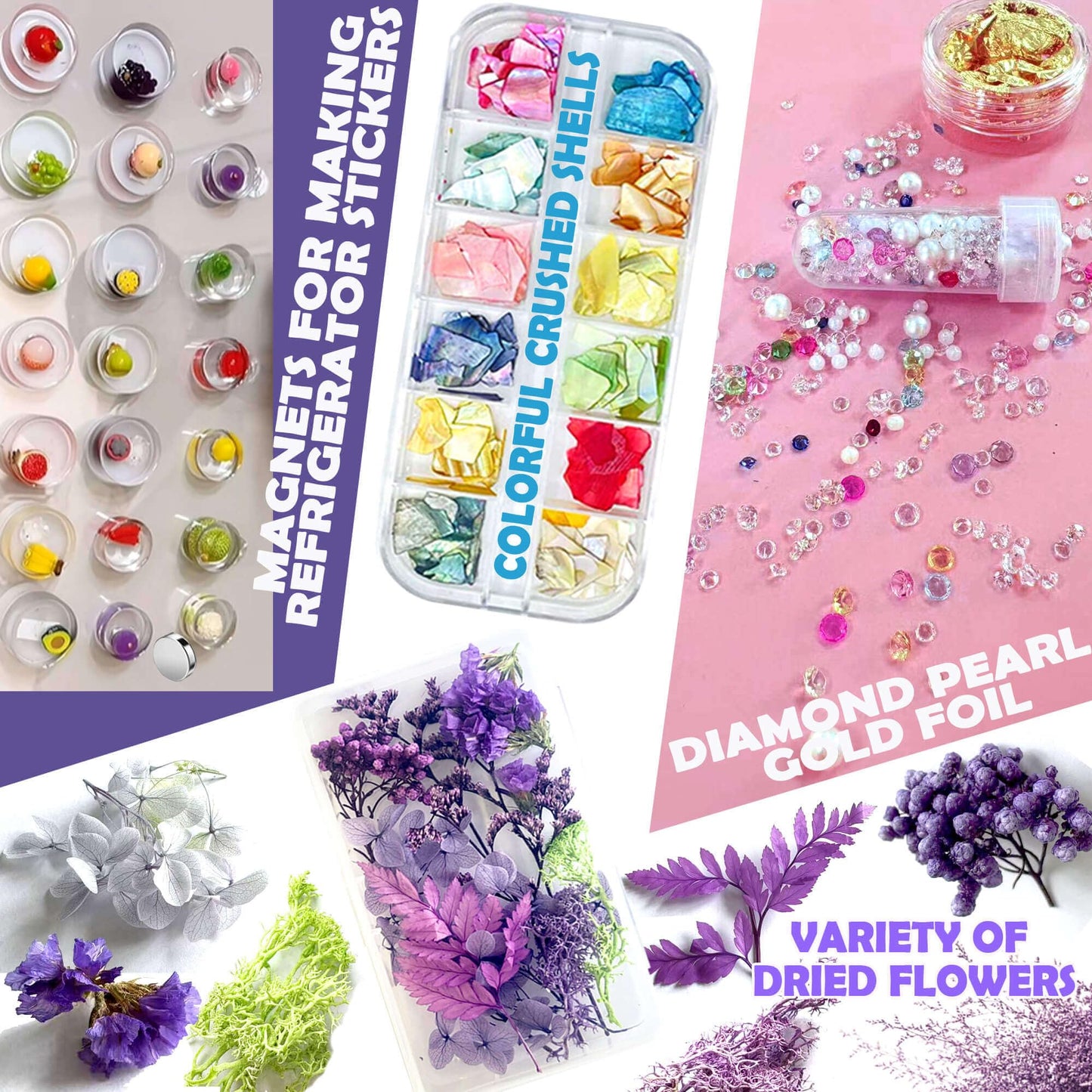 JILLSKY UV Resin Jewelry Making Kit, 300g Complete UV Resin Kit with Light, Molds, Storage Box & Tools for Beginners, DIY Resin Earrings, Necklaces, Pendants & Crafts