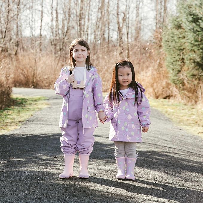 JAN & JUL Waterproof Rain Bib Pants, Overalls for Toddlers and Kids