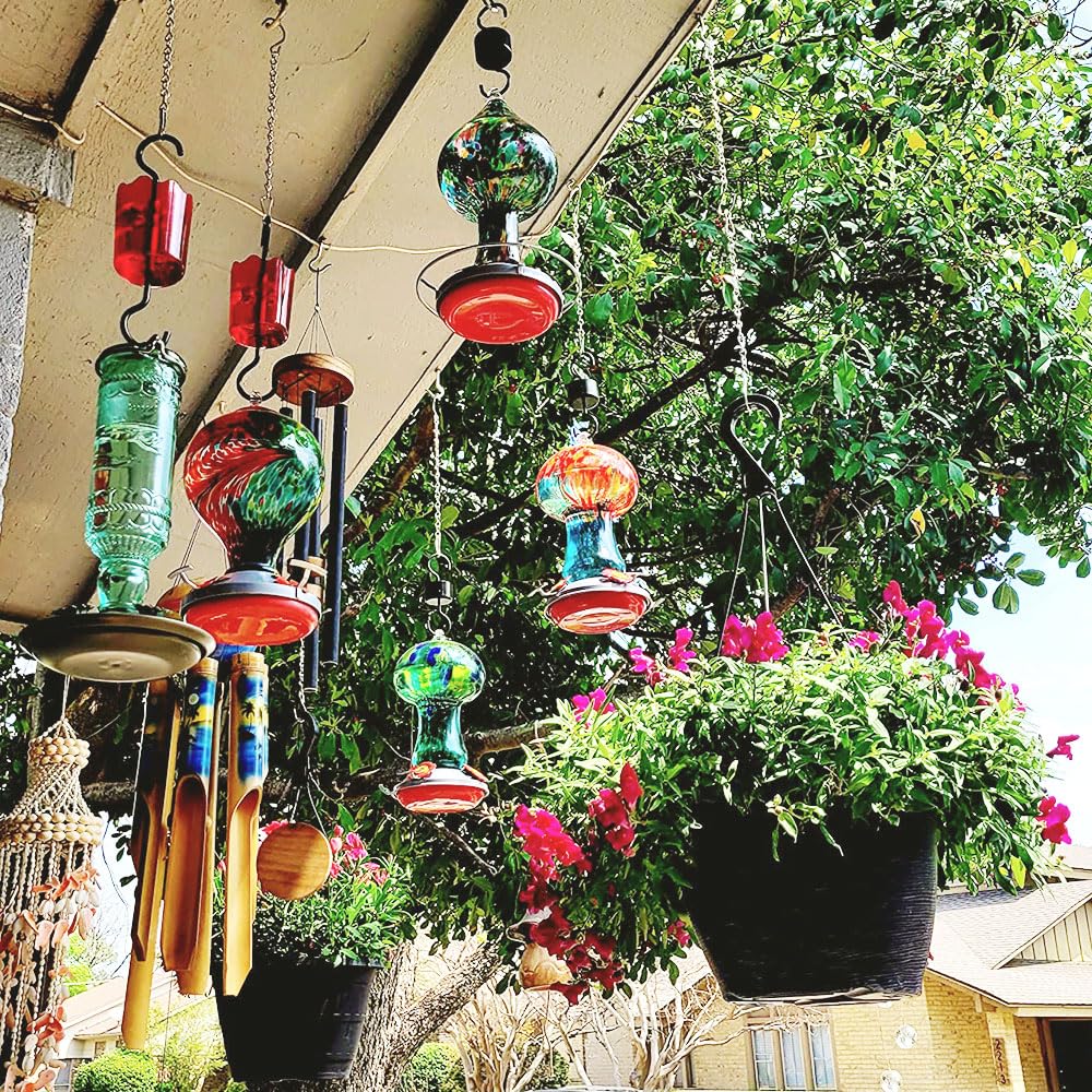 10 Pack Black Hanging Chains for Planters，Lanterns，Bird Feeders，Billboards，Plant Baskets etc， Length 9.5 Inch，Outdoor Indoor Use