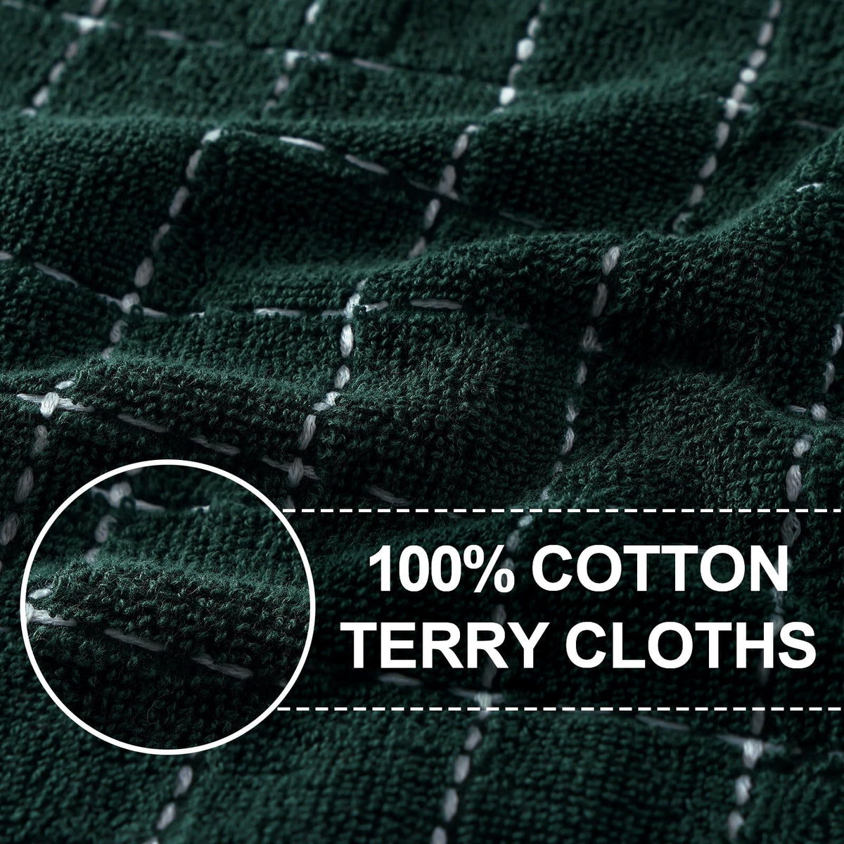 100% Cotton Terry Kitchen Towels (12 Count)