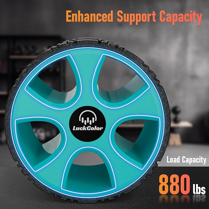 Back Roller Wheel for Deep Tissue Massage,Yoga Wheel for Back Pain & Stretching, Comfy Deep Tissue Massage Roller for Back,Spine Alignment & Tension Relief