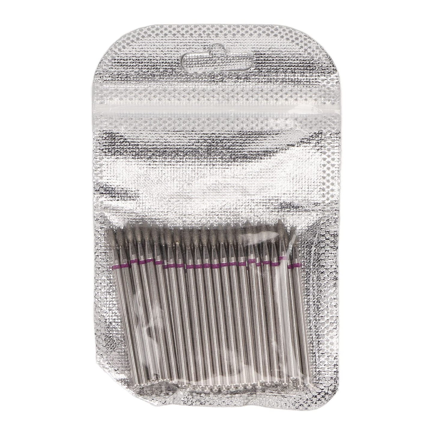 50pcs Diamond Nail Drill Bits – Cuticle Polishing & Fast Gel Removal Bits, Compatible with Most Nail Machines, Professional & Home Manicure