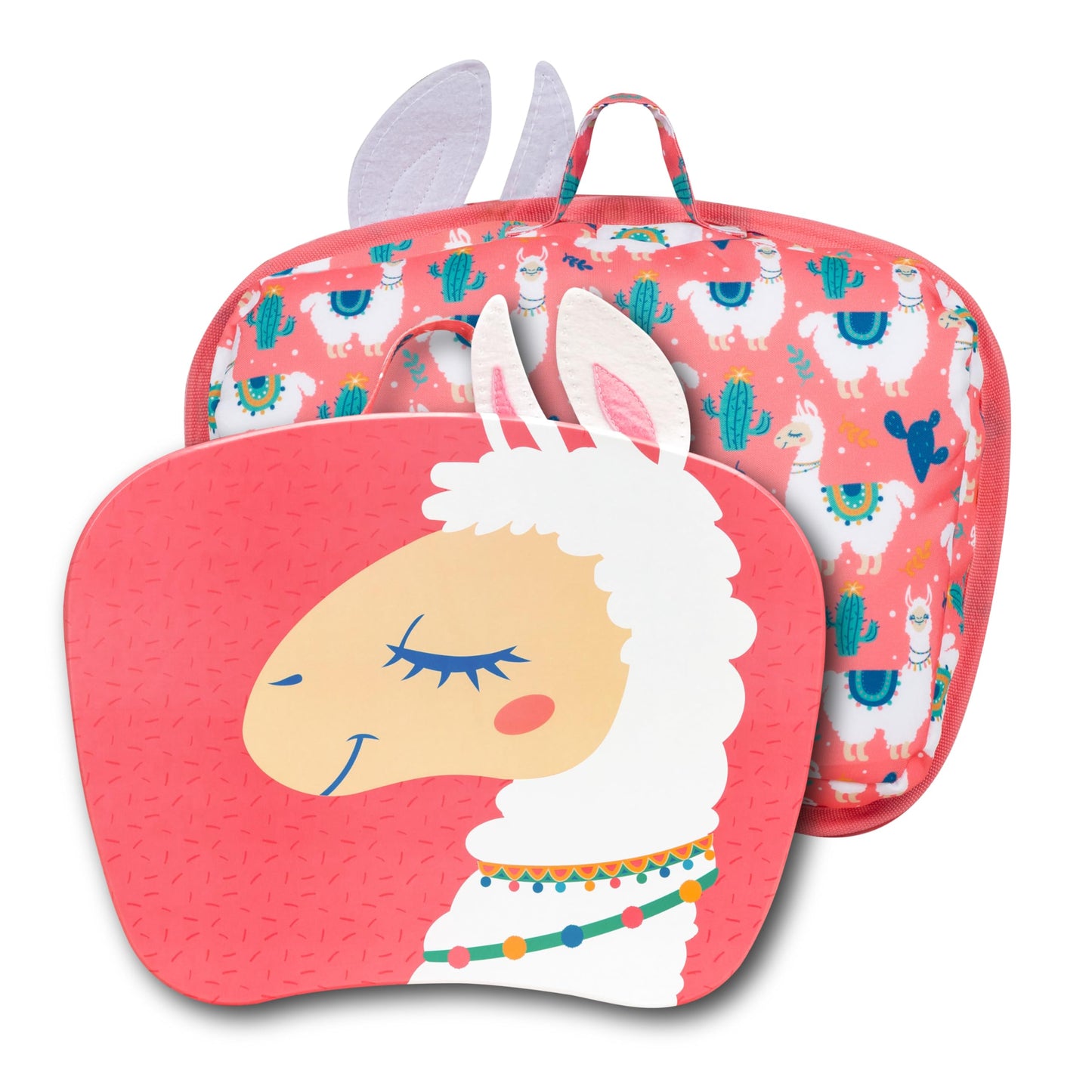 LAPGEAR Lap Pets Lap Desk for Lil’ Kids - Llama - Fits up to 11.6 Inch Laptops - Style No. 46749