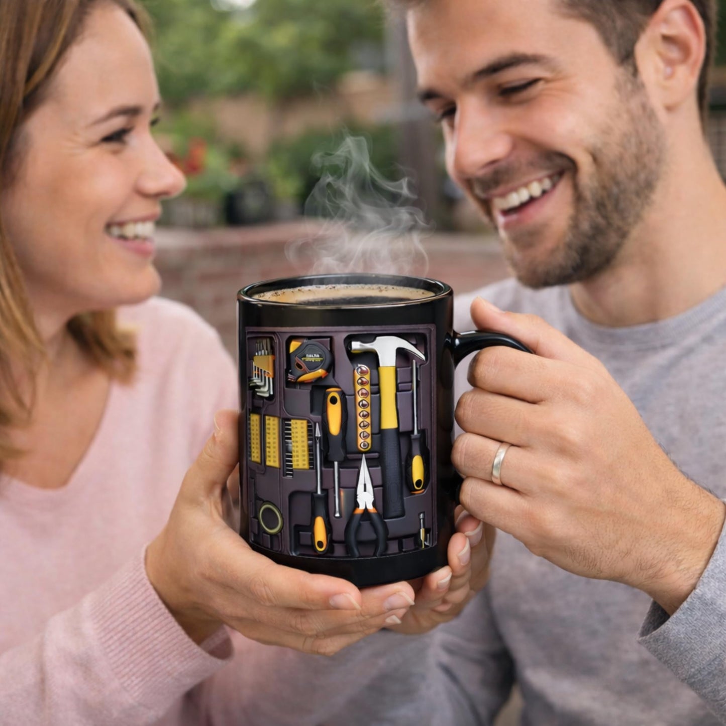 USAYEGH Mechanic Toolbox Mug – Tool Box Coffee Mug for Mechanics, DIY Lovers & Handyman – Funny Tool Organizer Design Ceramic Coffee Cup Gift for Men