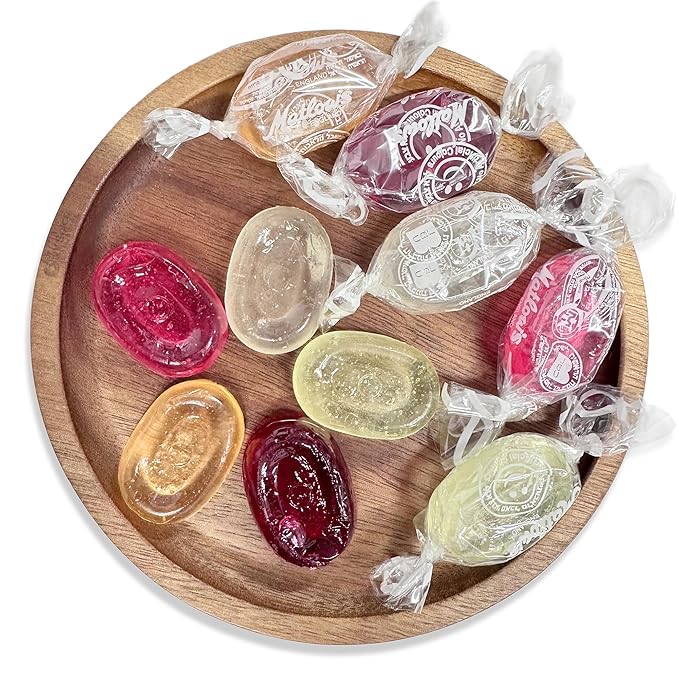 NY Spice Shop Assorted Crystal Fruit Hard Candy - 1 Pound Mix Fruit Flavored Delicious Old Fashioned Individually Wrapped Bulk Candy for Candy Lovers